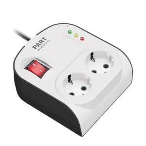 محافظ دوخانه ارت دار با کلید و کابل 1/8 آنالوگ یخچال پارت