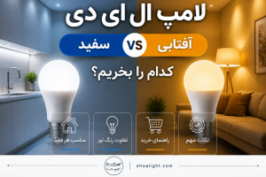 تفاوت لامپ ال ای دی سفید و آفتابی