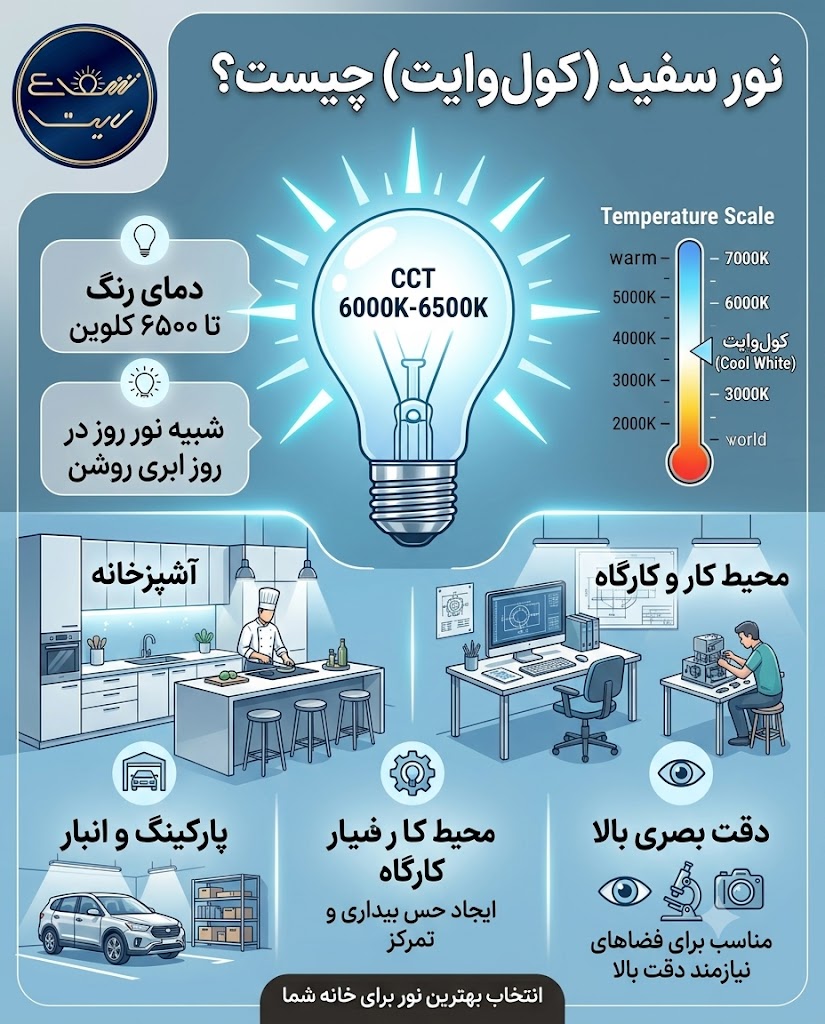 نور سفید (کول‌وایت) چیست؟