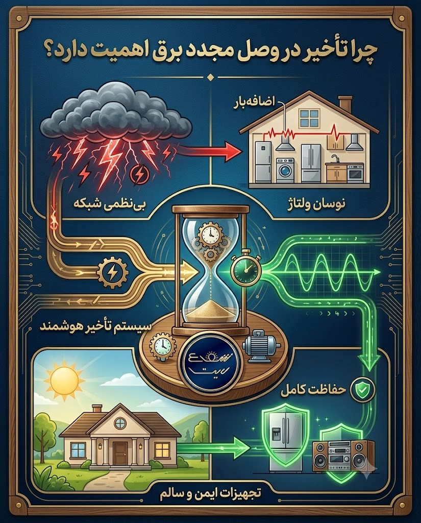 محافظ برق با تأخیر چیست و چه کاربردی دارد؟ 2 چرا تأخیر در وصل مجدد برق اهمیت دارد؟