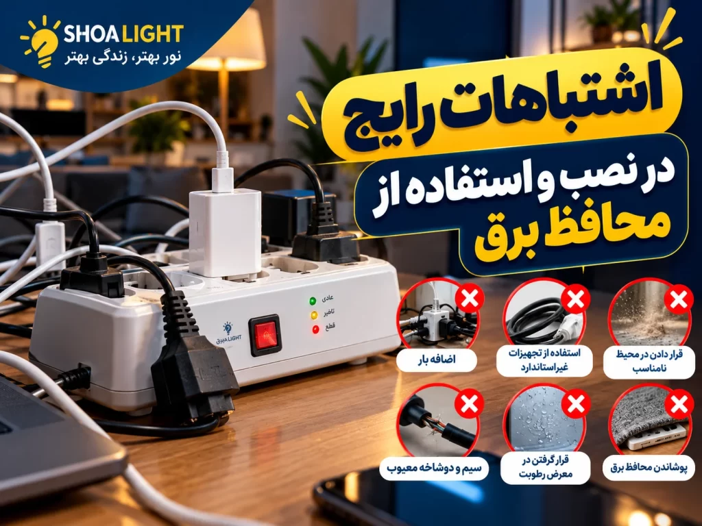 محافظ برق ماشین لباسشویی و ظرفشویی چه ویژگی هایی باید داشته باشد؟ 3 اشتباهات رایج در نصب و استفاده از محافظ برق