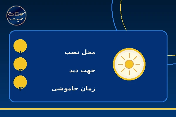 چک لیست انتخاب چراغ سنسوردار سقفی